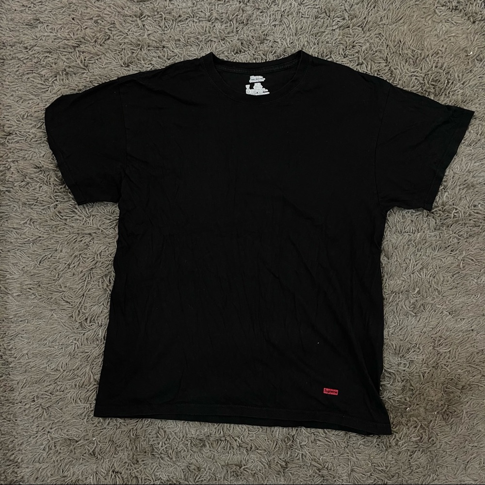 Supreme x Hanes Black T shirt
